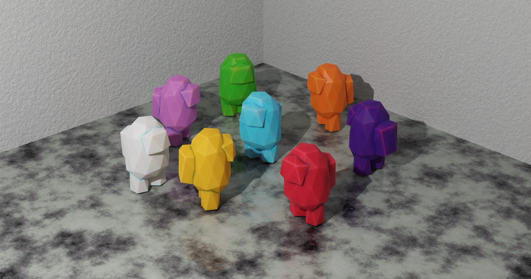 Low Poly Among Us Figurine by BP | Download free STL model | Printables.com