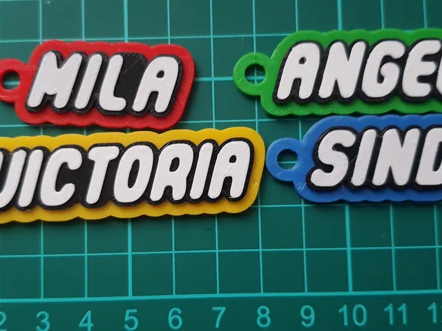 Keychain Name Mila, Angel, Sindo, Victoria