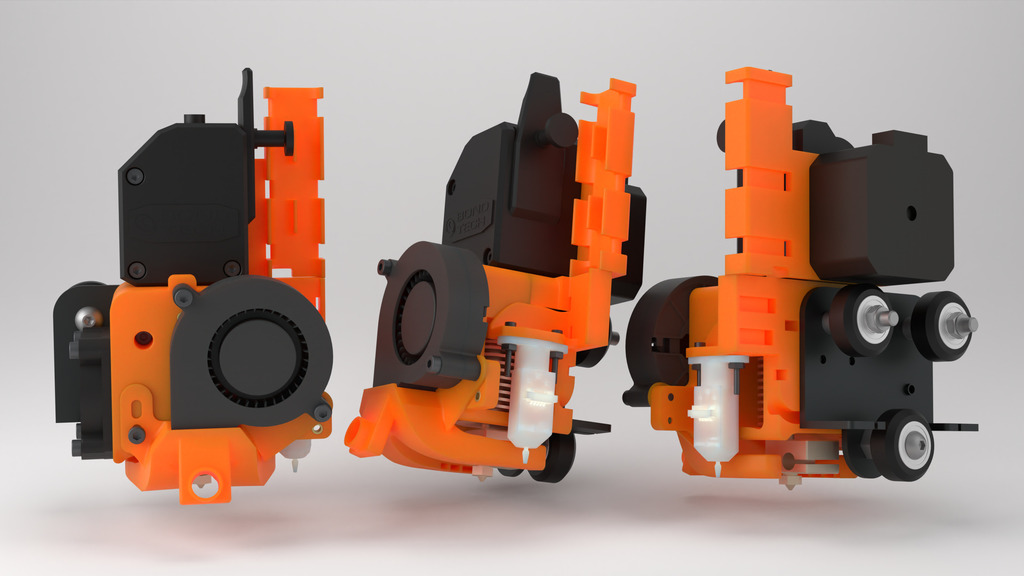 The Panzer : Bondtech BMG + V6 / Volcano / MK8 / Microswiss print head for Creality CR-10 and Ender3 (a remix of "The Tank")