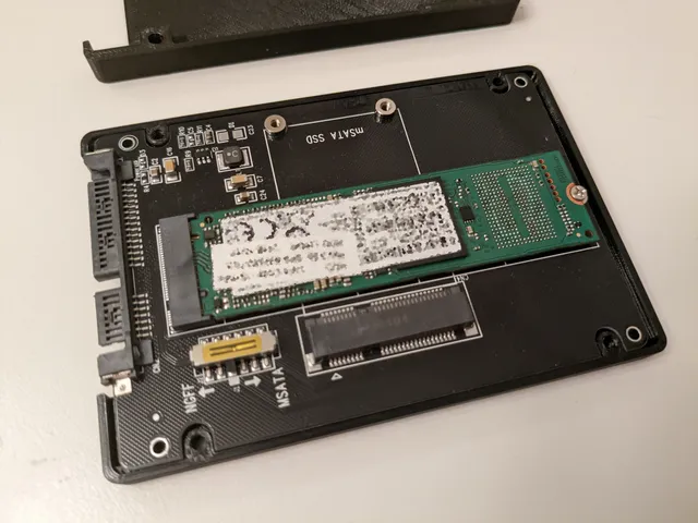 SSD PCB case (for M.2 SATA adapter etc)