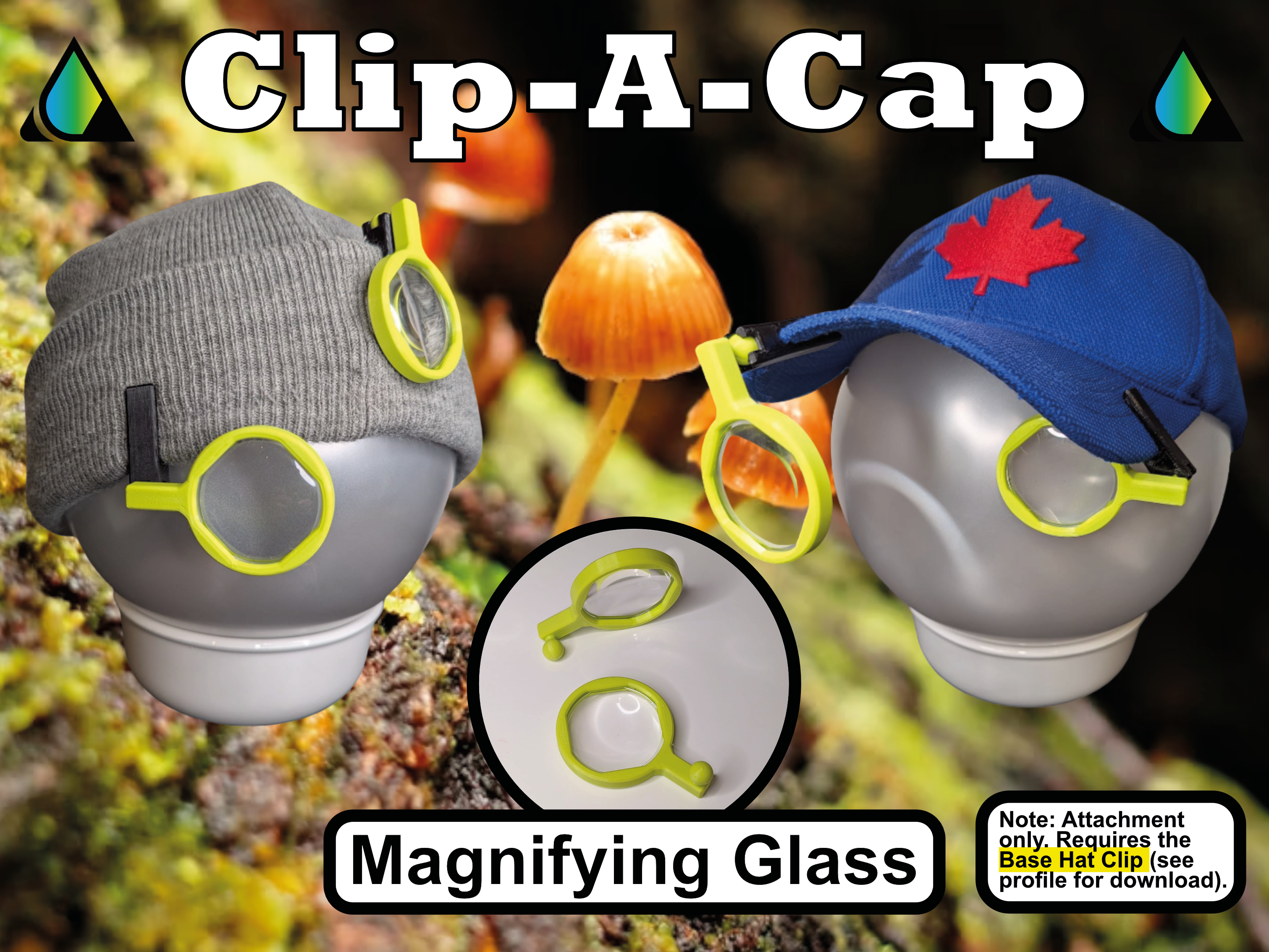 Clip-A-Cap (Magnifying Glass)