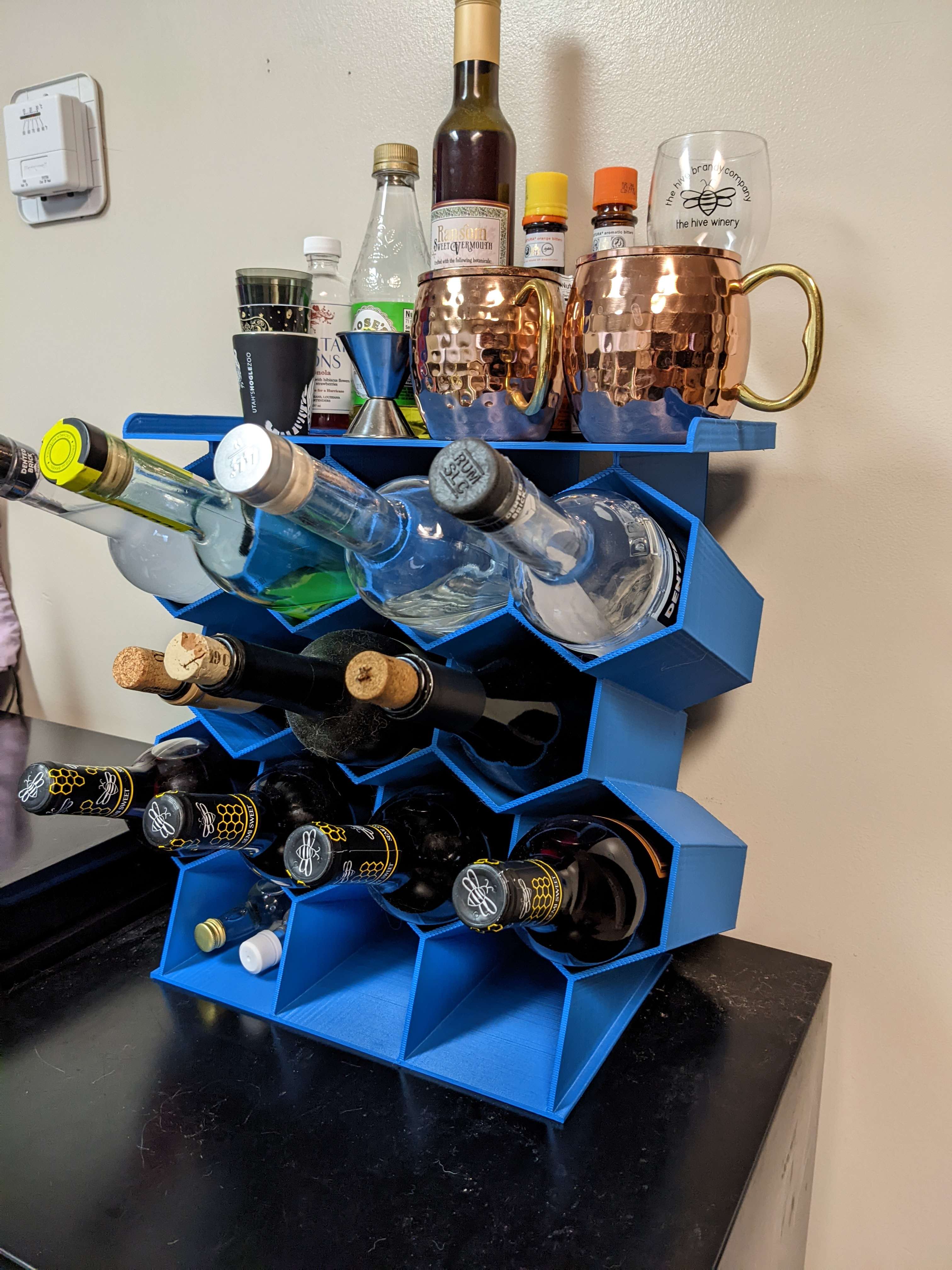 11 Bottle Wine Rack with Shelf