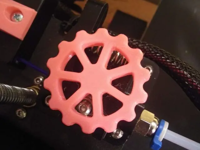 Extruder Knob with filled extruder hole