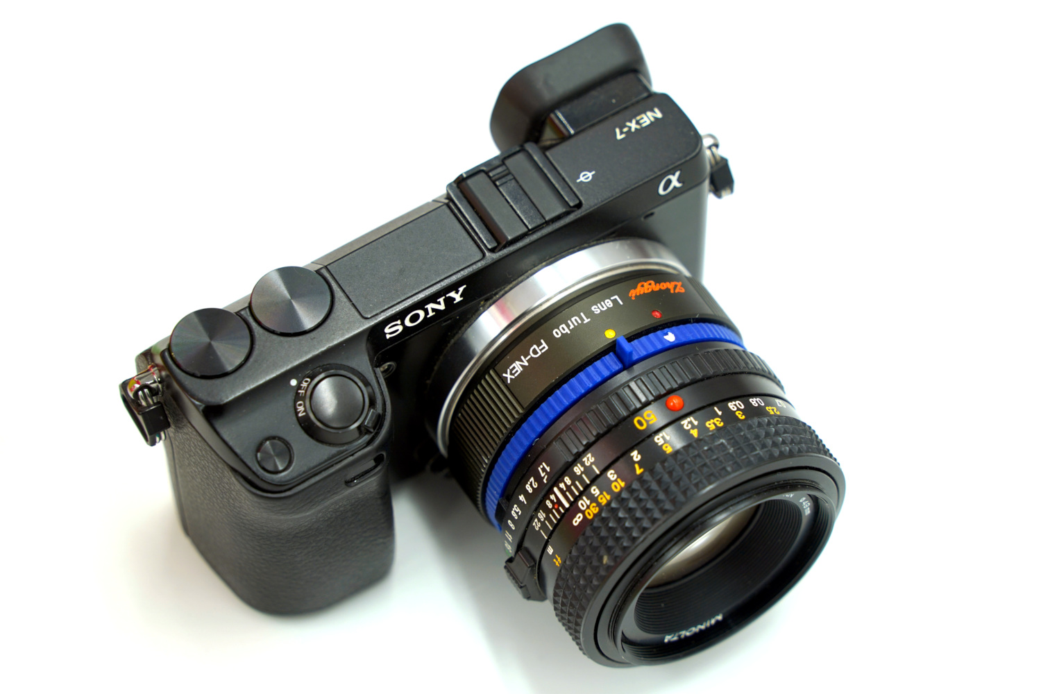 Locking Minolta SR/MC/MD Lens To Canon FL/FD/FDn Body Adapter