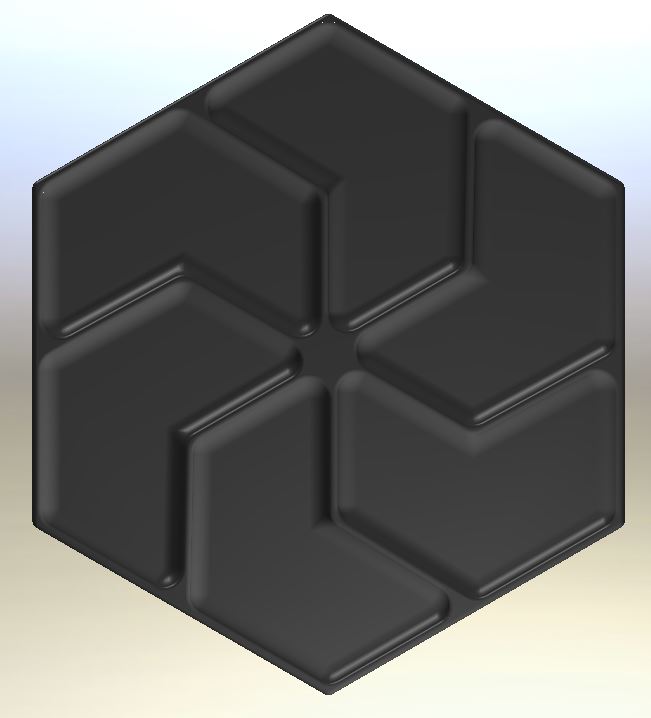 Miniatura 4 do modelo 3D HEX Tray set