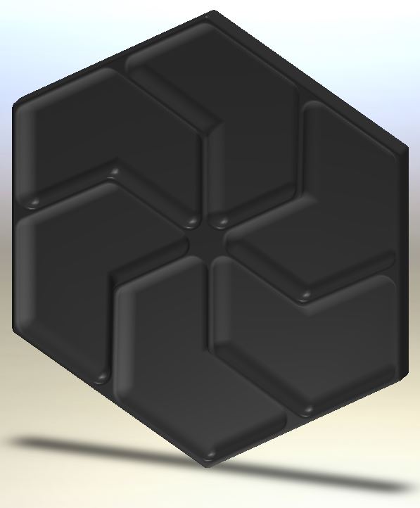 Miniatura 13 do modelo 3D HEX Tray set