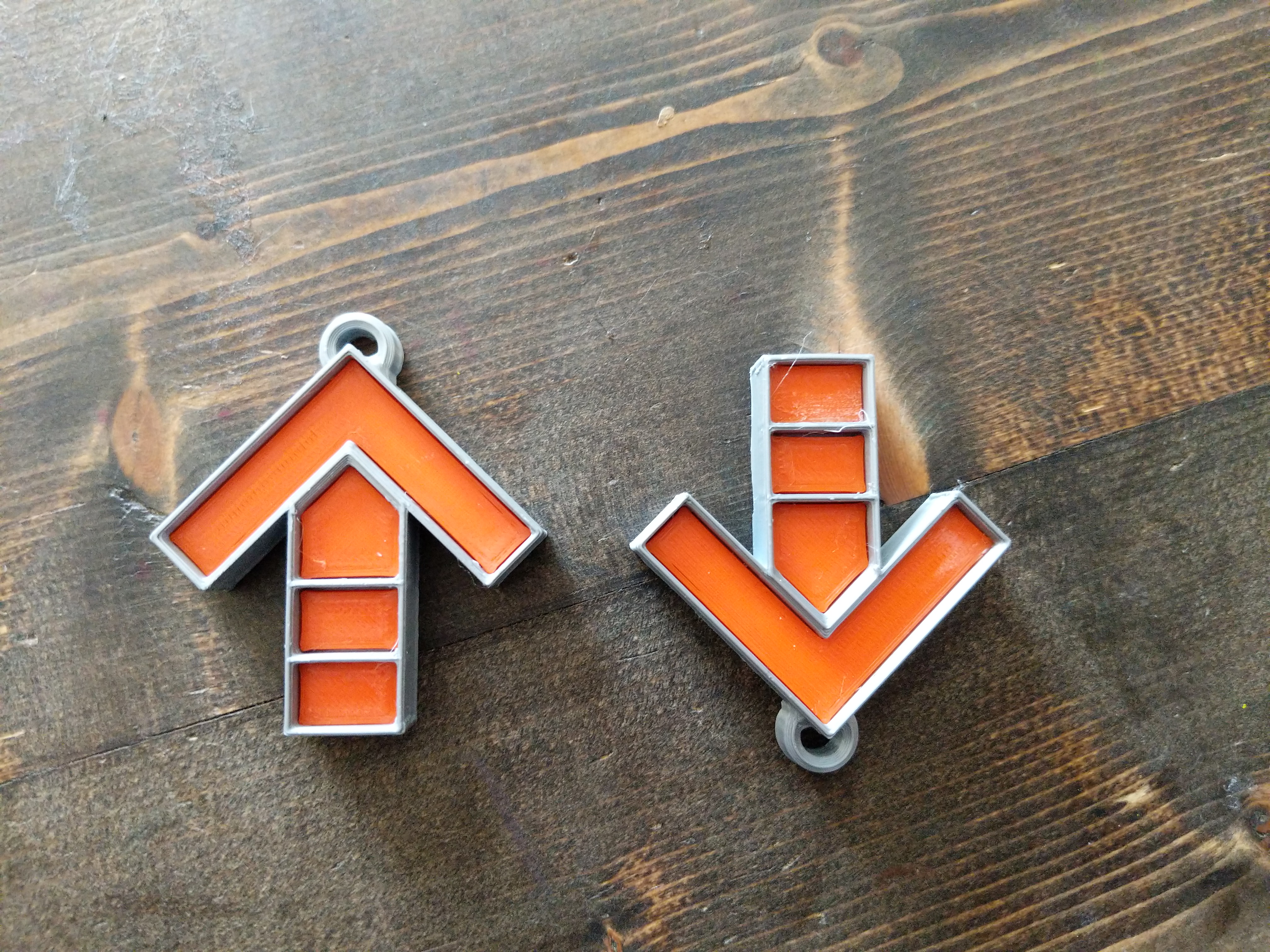 ITG (In The Groove)-Style Arrow Keychain