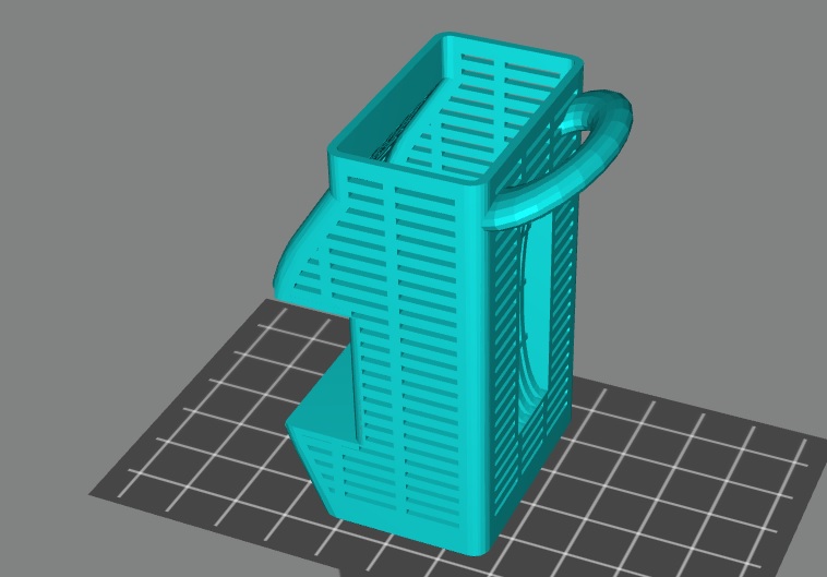 Bambu AMS Dry box with handle 3D model thumbnail