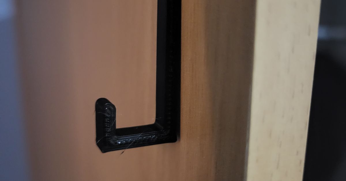 Simple closet door hanger - modifiable (OpenSCAD) by Maikeru | Download ...