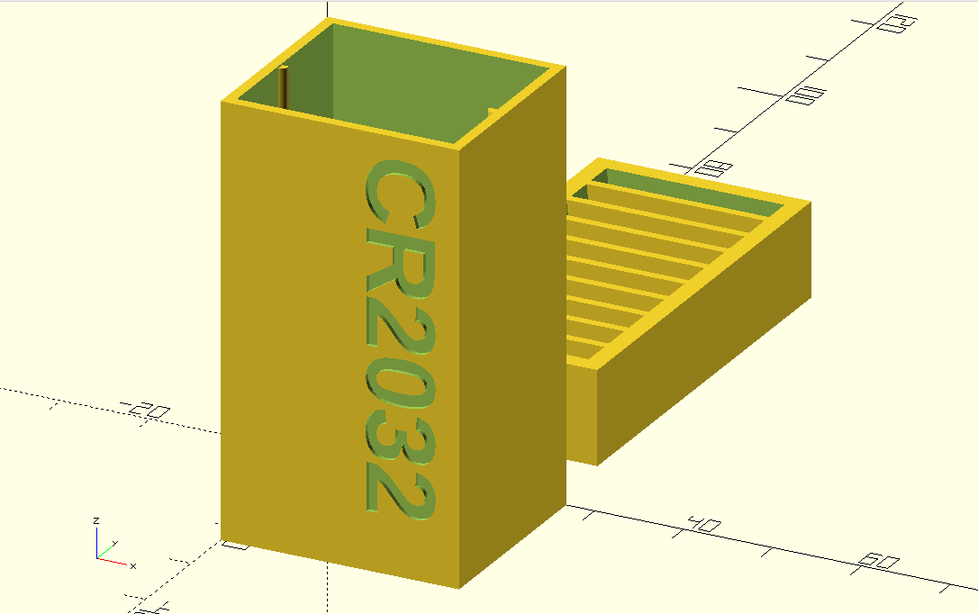 Miniatura 2 do modelo 3D Small-Battery Cases (Parametric) v3