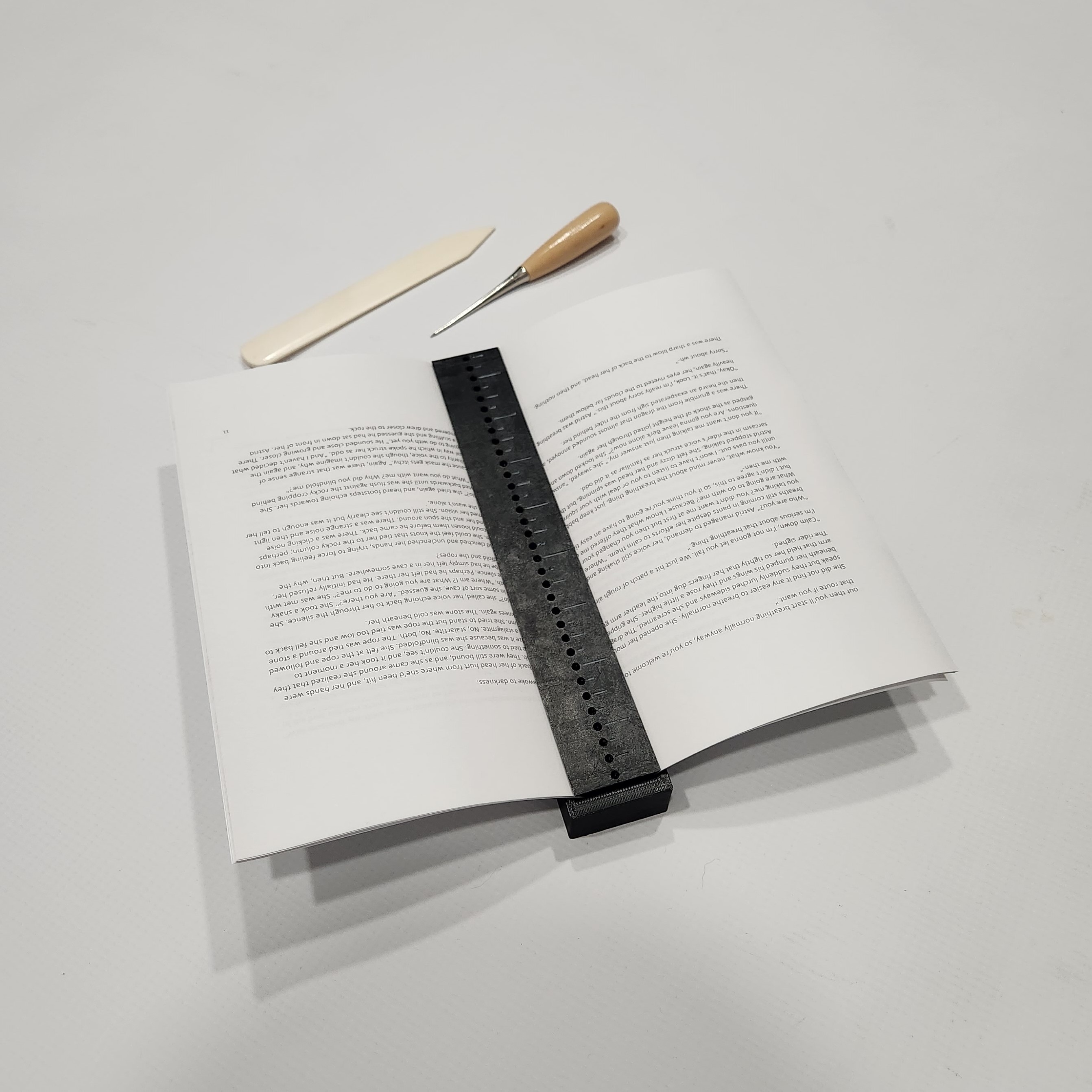 Bookbinding Signature Punching Tool Awl Guide Imperial by MrRogers