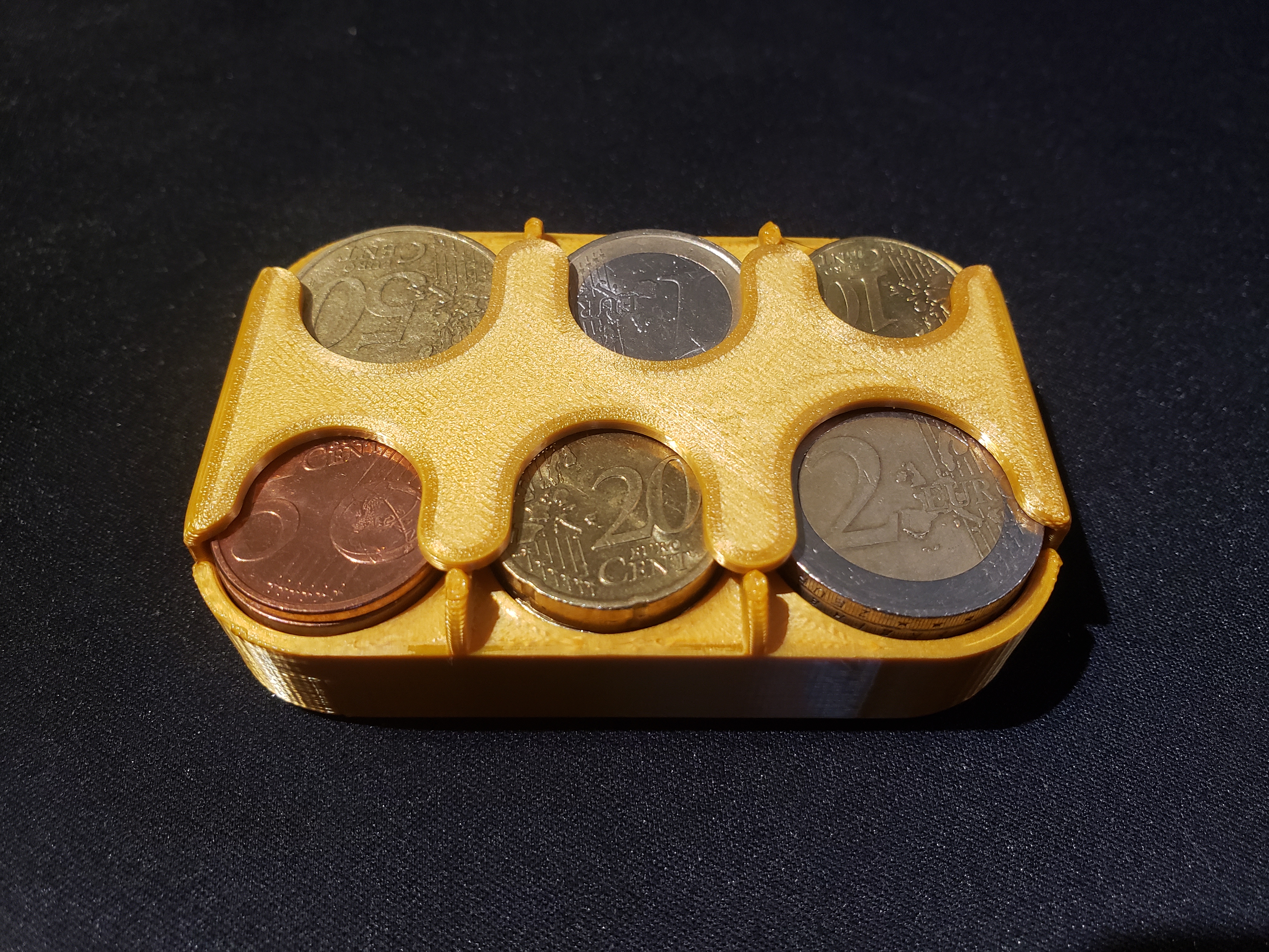 Euro coin pocket holder by rooood Download free STL model Printables