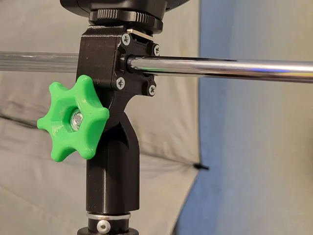 Dual Umbrella and Flash Holder (Cheap Softbox Kit)