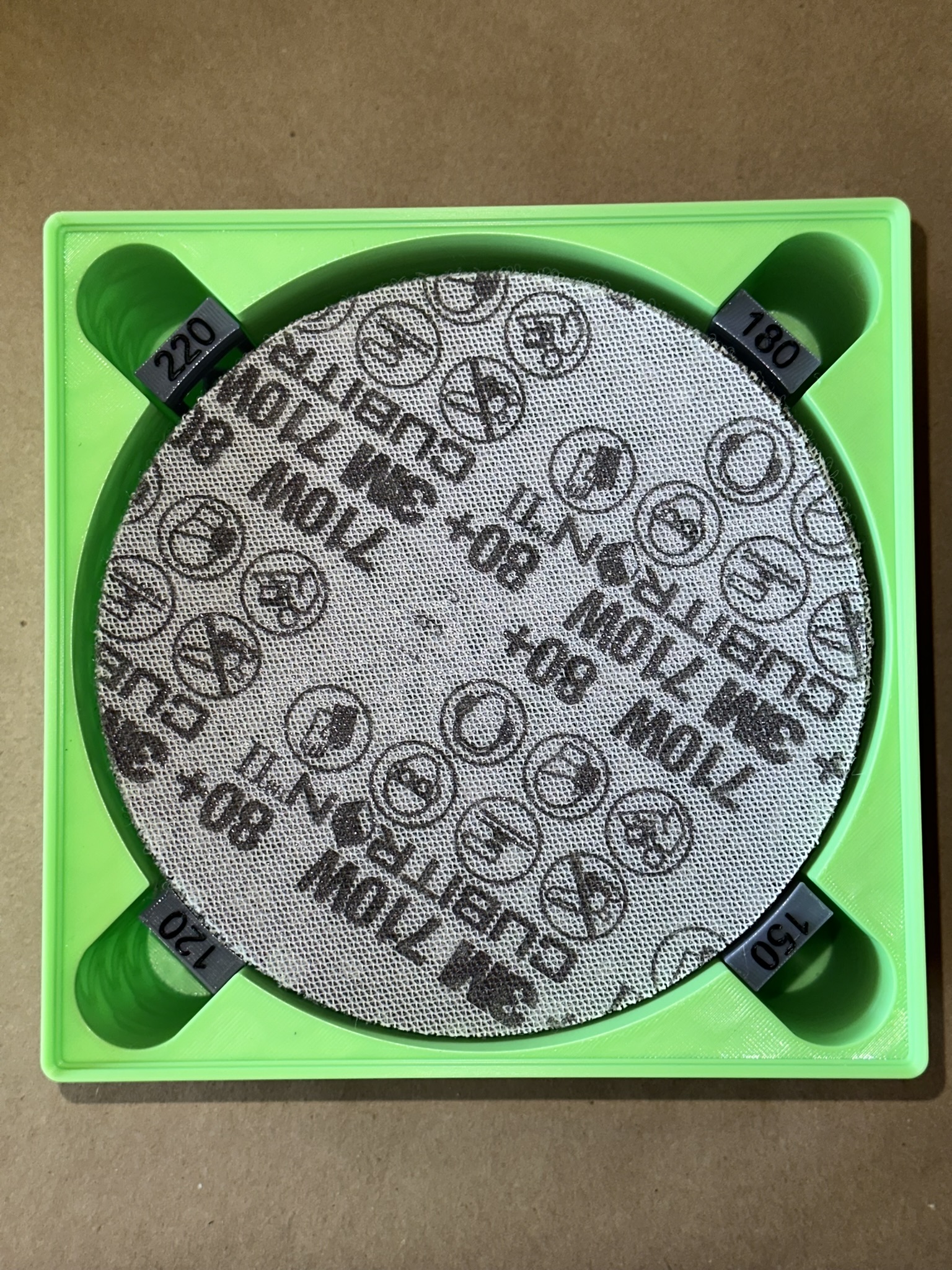 150mm sandpaper bin gridfinity