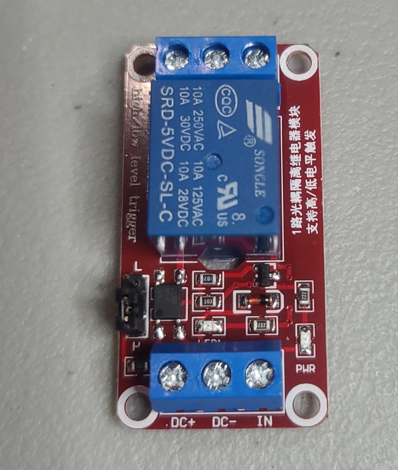 5v Relay Box One Channel Relay Module by parrothd Download free STL