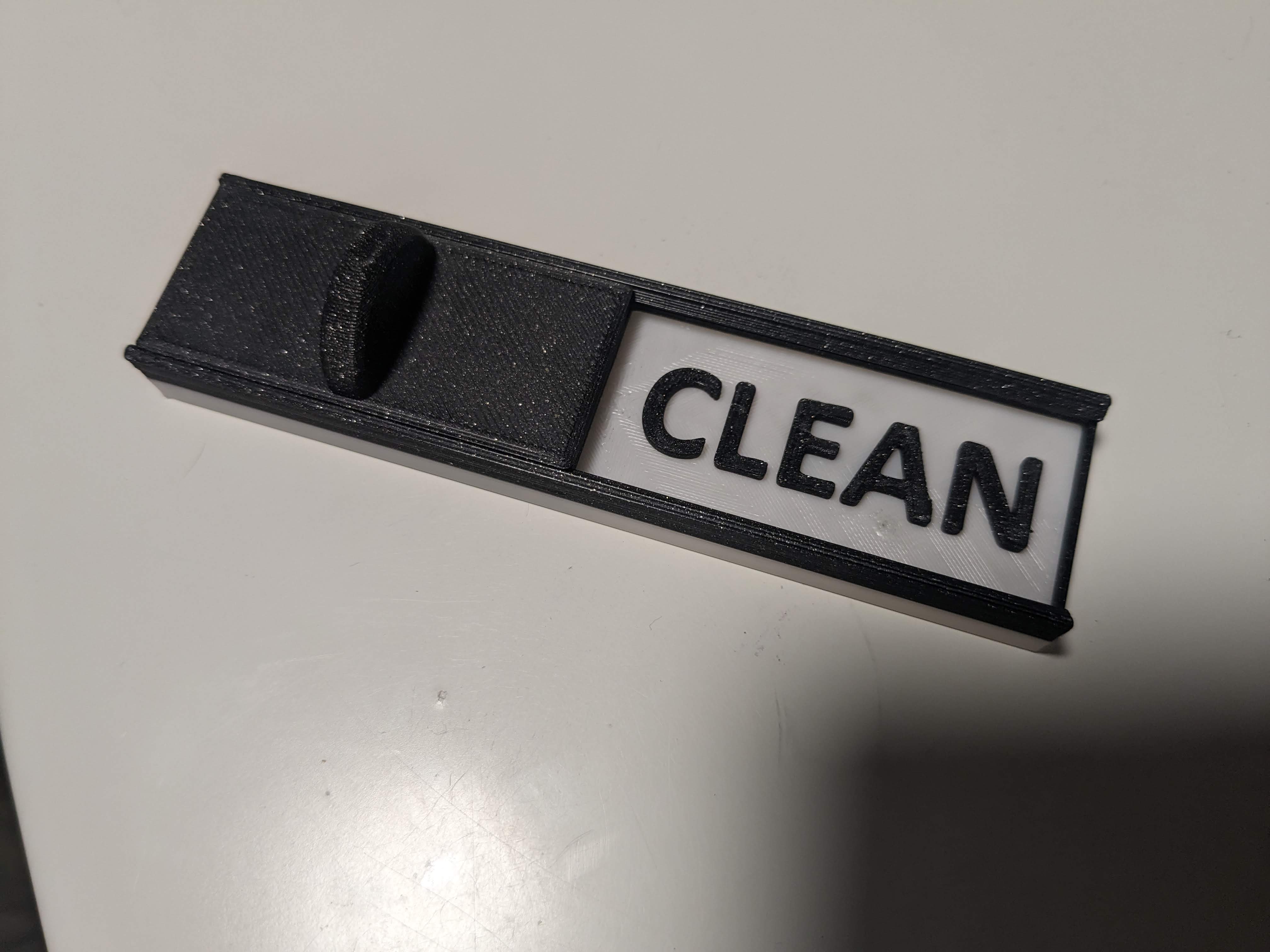 Magnetic Dishwasher Label