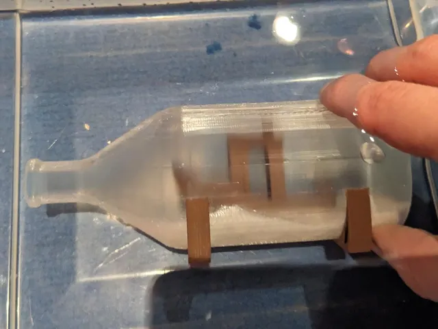 Benchy in a bottle