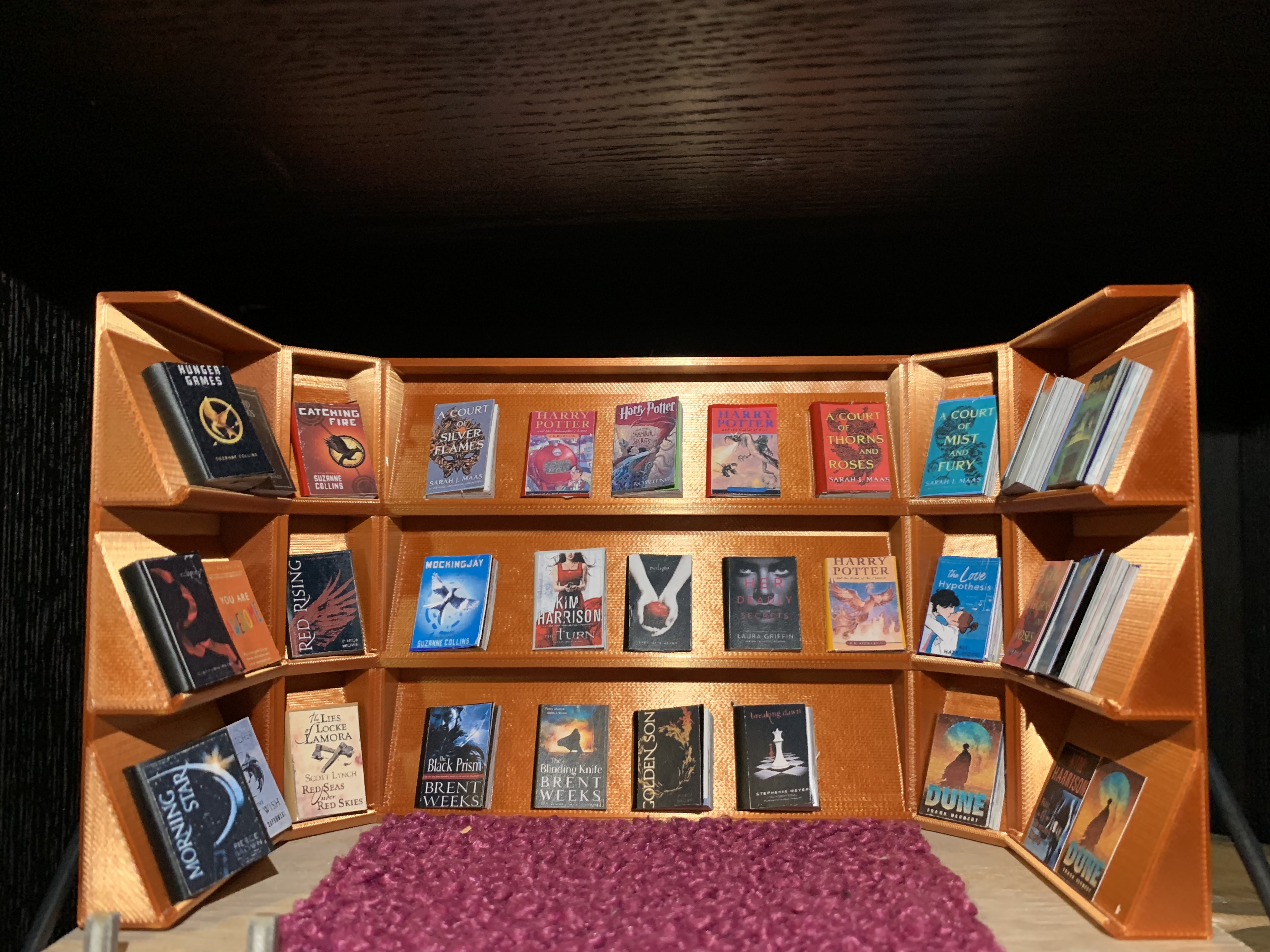 Mini Book Shelf U Shaped