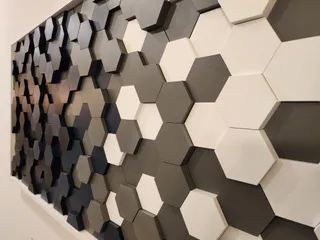 STL file Uneven Hexa Wall Decor 🎨・3D printing template to download・Cults