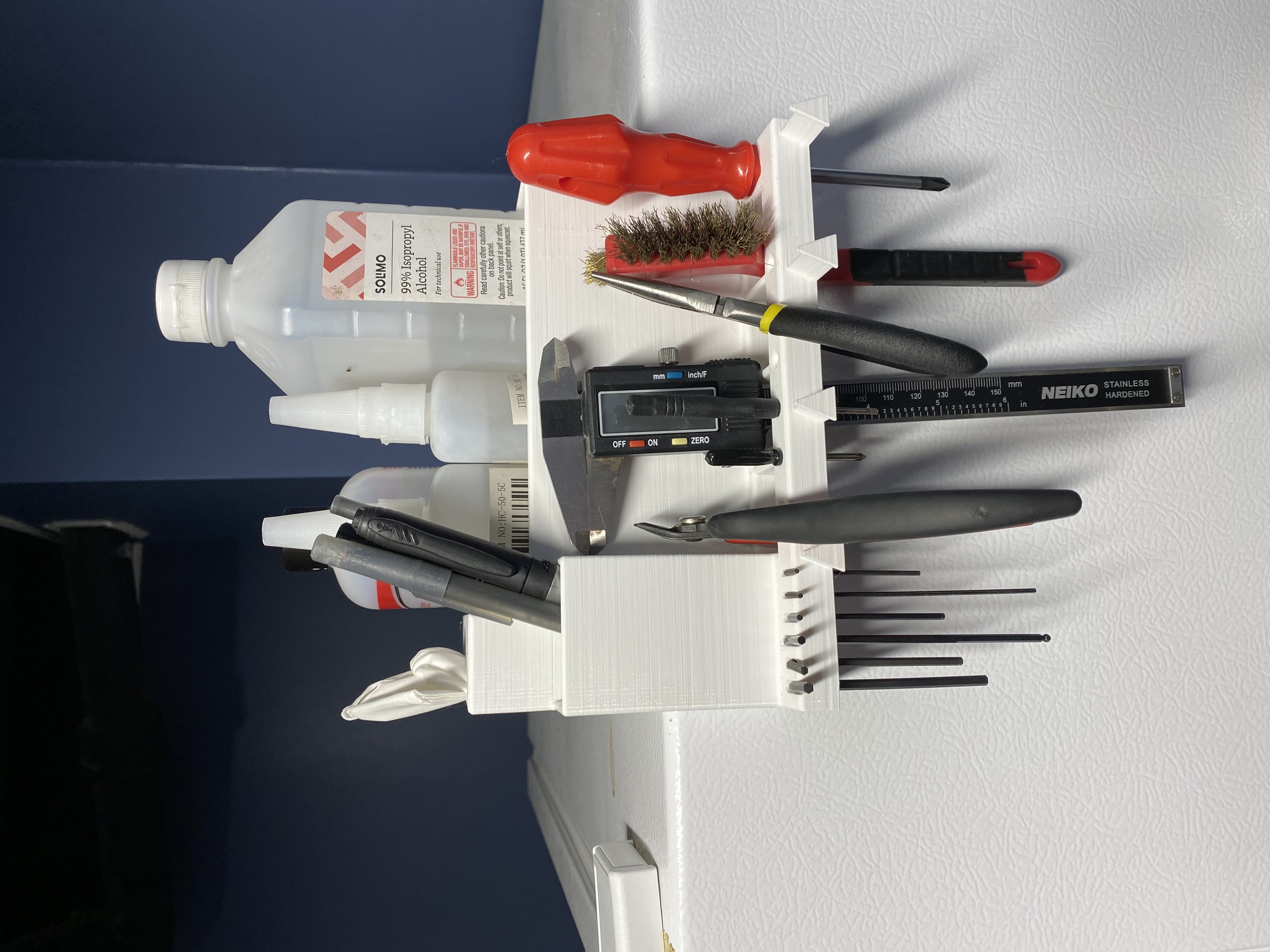 Over the Edge Magnetic Catch All Tote - Tool Holder, Tissue Box, Key Ring Hanger