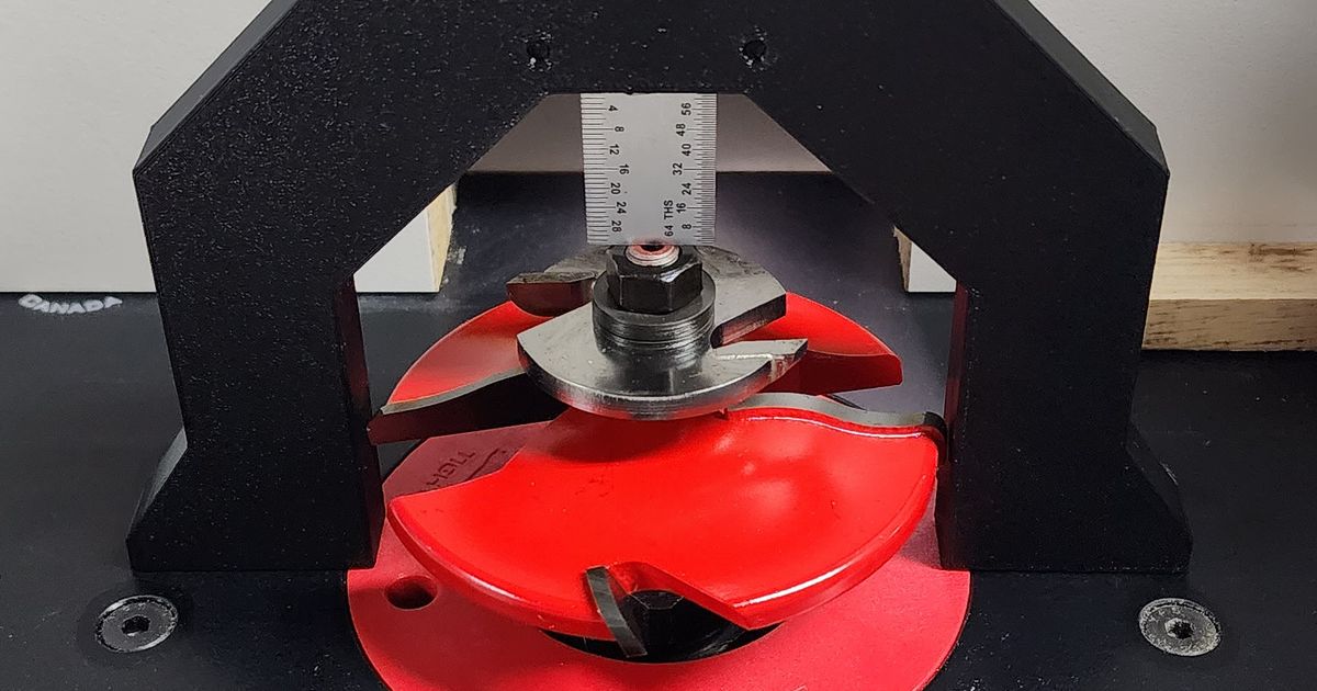 Router Table Bit Depth Gage by Pete Download free STL model