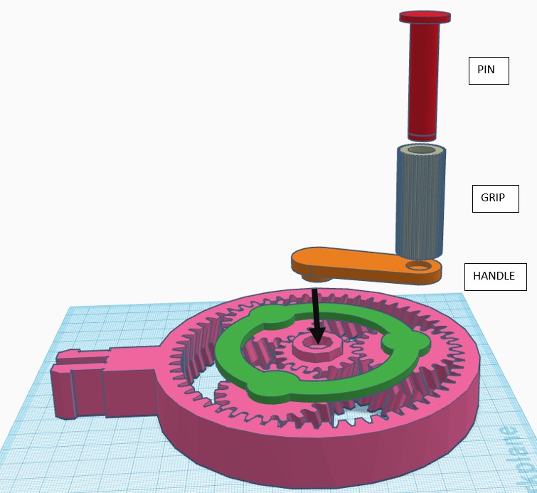 Miniatura 4 do modelo 3D Planetary gear machine