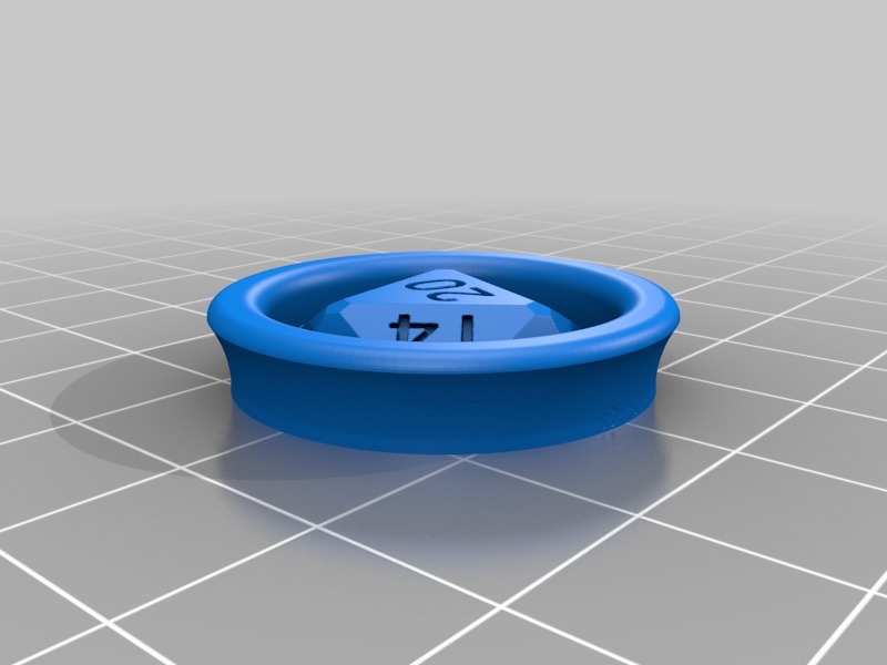 Miniatura 2 do modelo 3D 26.6mm d20 ear plug