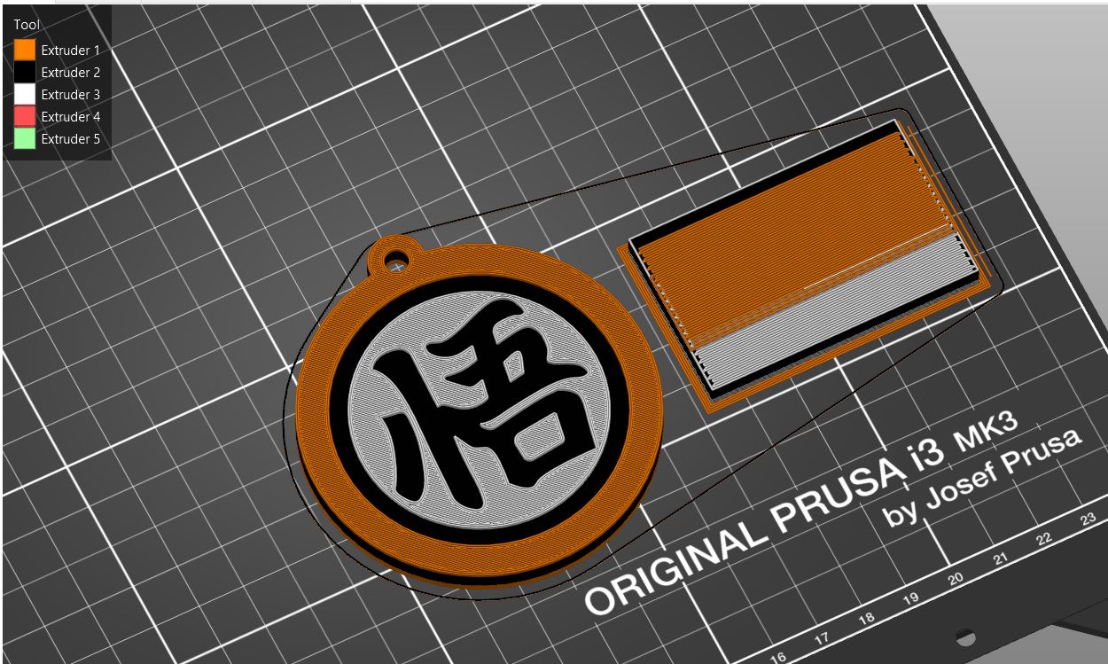 Miniatura 2 do modelo 3D Warrior Goku-Keychain