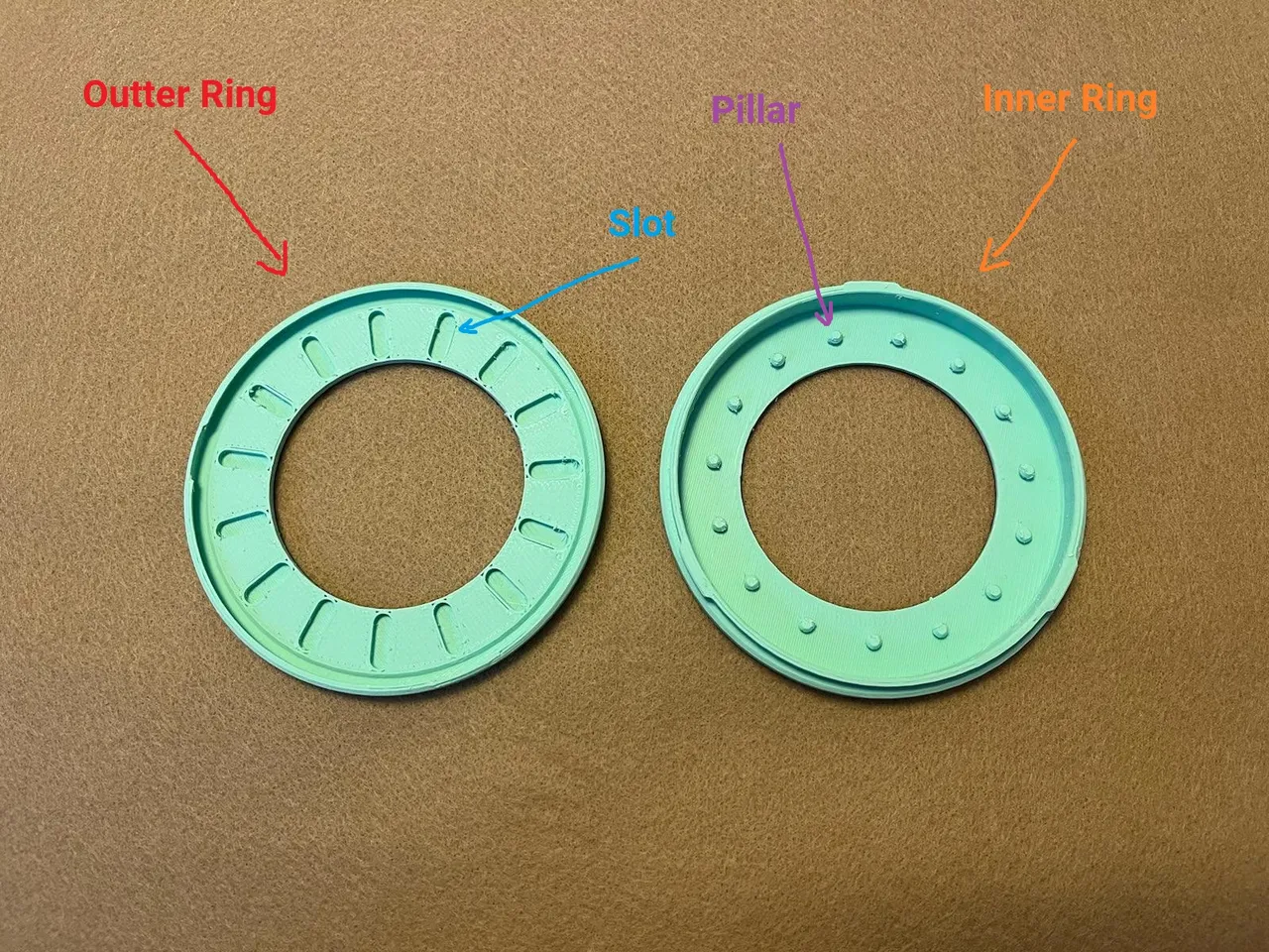 Iris Compass Circle Drawing (Easy to assemble) by Ishdo, Download free STL  model