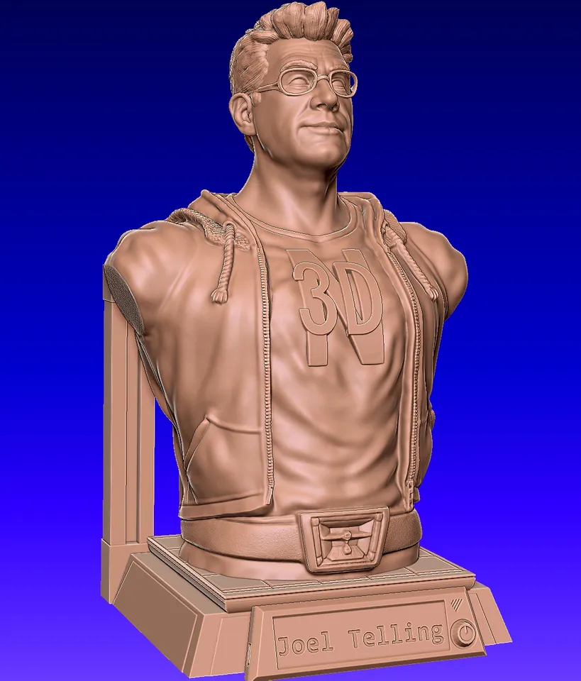 3D Printing Nerd - Joel Telling bust by JS-studio | Download free STL ...