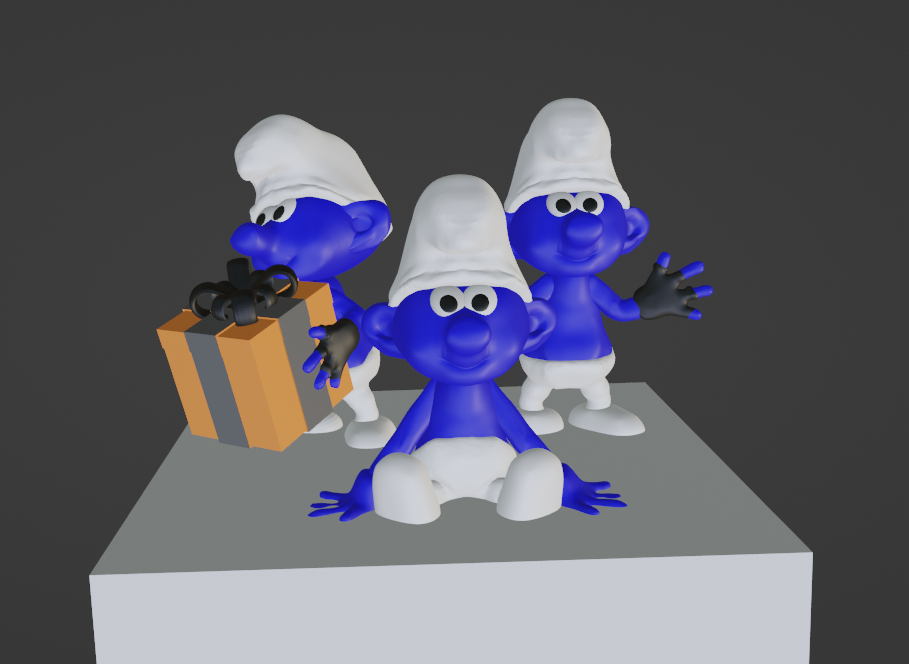 Miniatura 2 do modelo 3D Smurf