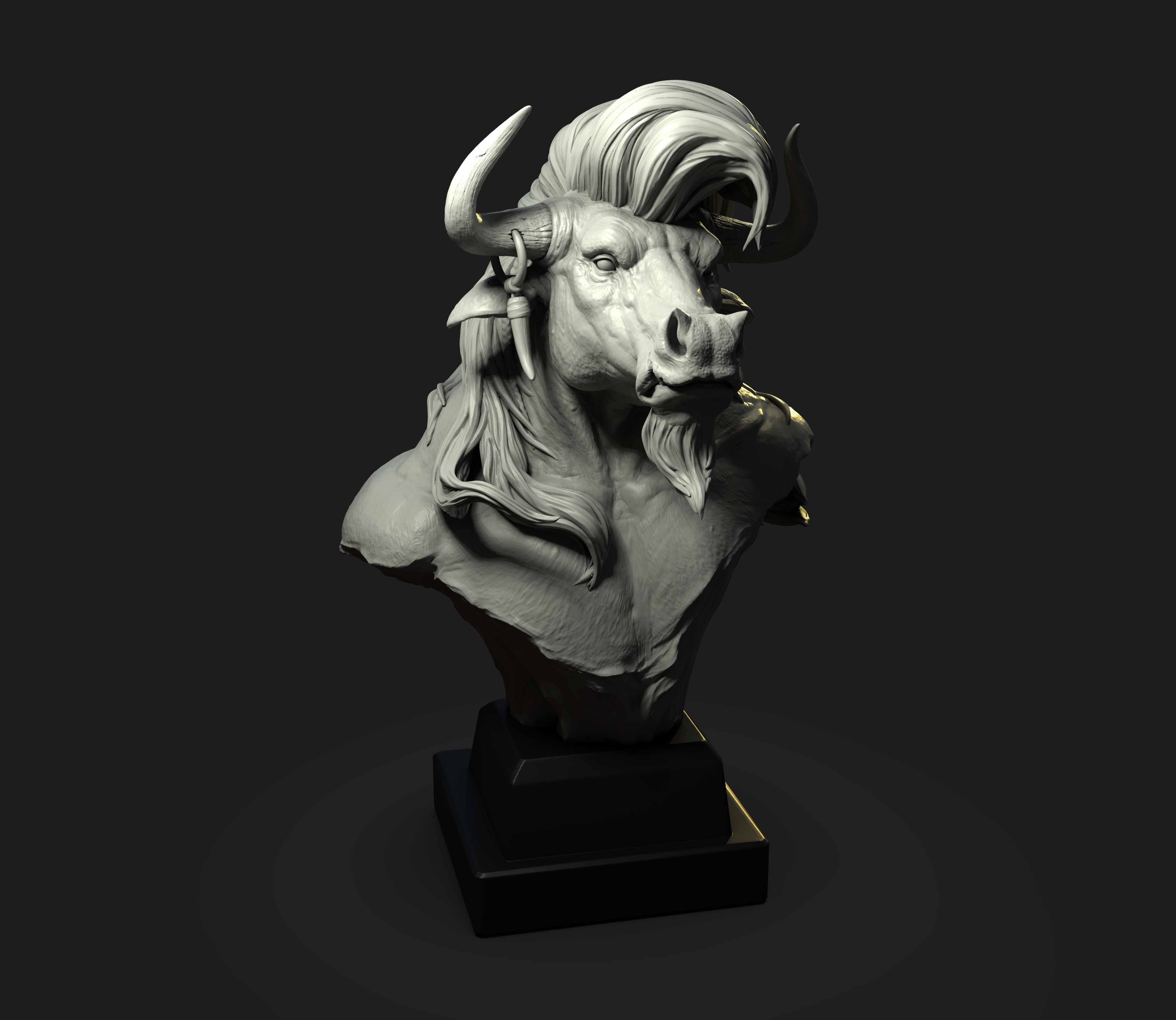 Miniatura 3 do modelo 3D MINOTAUR BUST