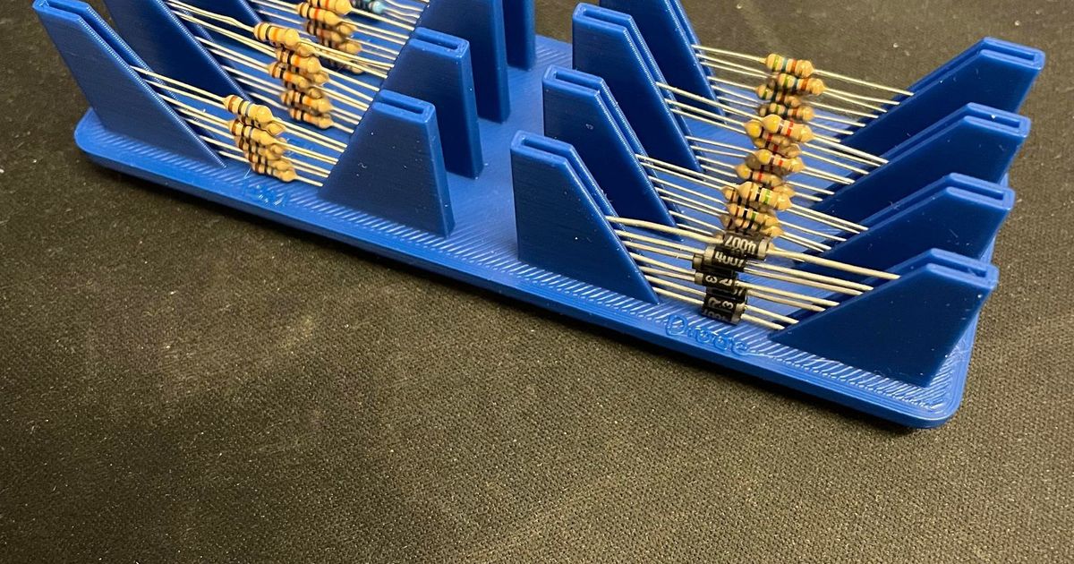 Gridfinity Resistor storage by Vustrand Download free STL model