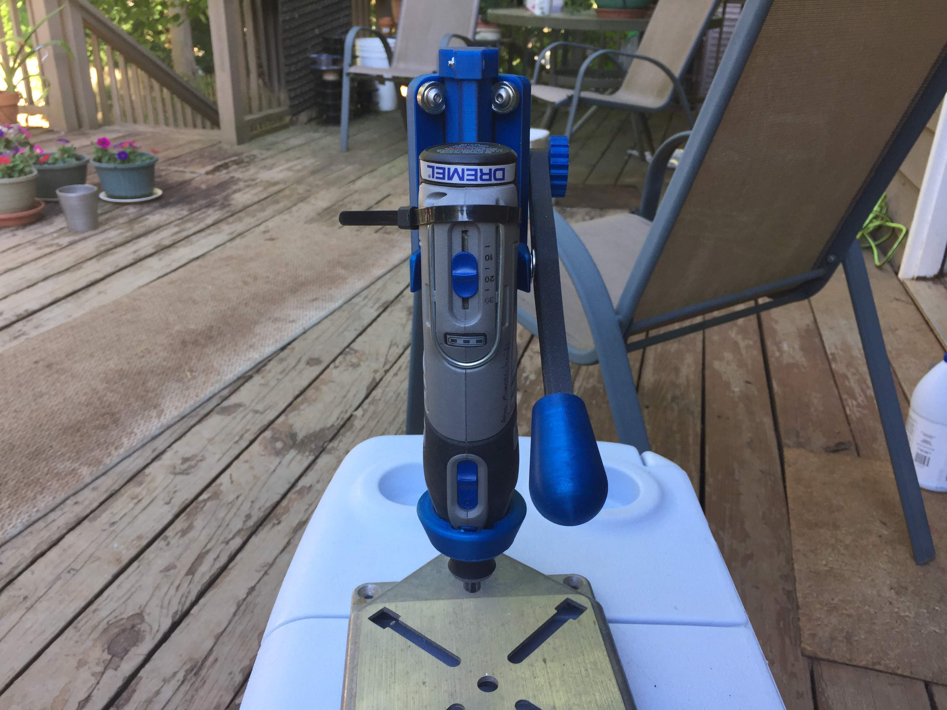 Dremel Drill Press (Remix) by galaxius - Thingiverse