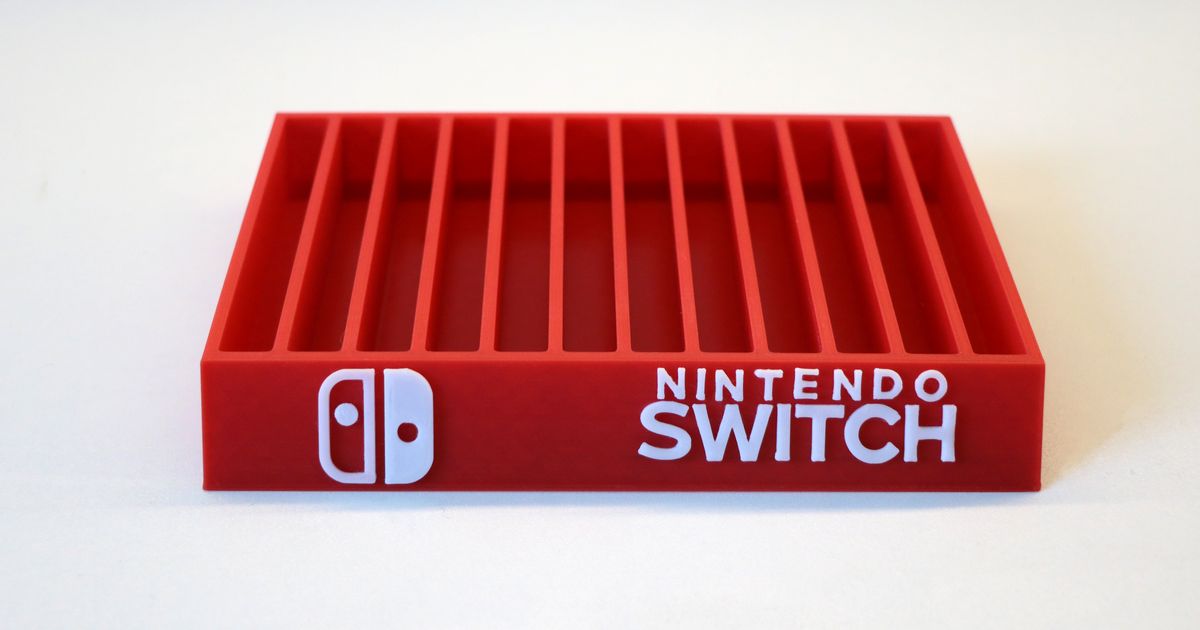 nintendo switch game storage (12 holes) by Marc Izquierdo | Download ...