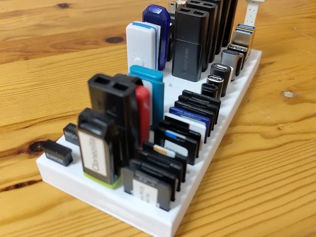 USB, USB-C and SD card holder