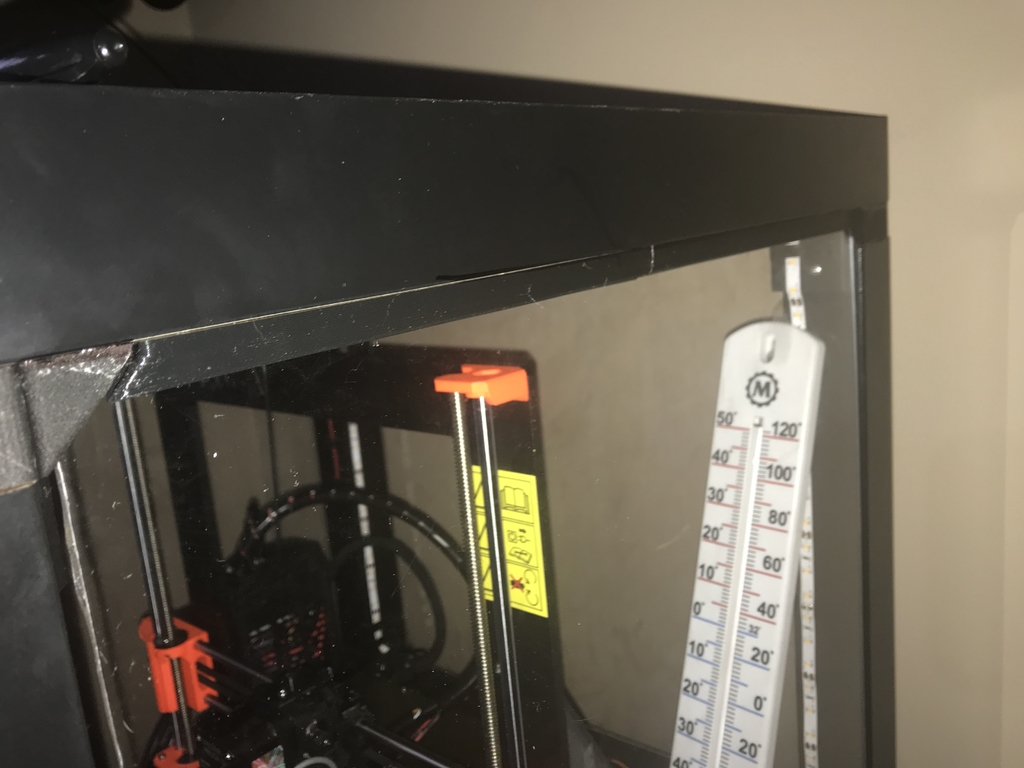 Skirts for Plexiglass in Lack Prusa Enclosure