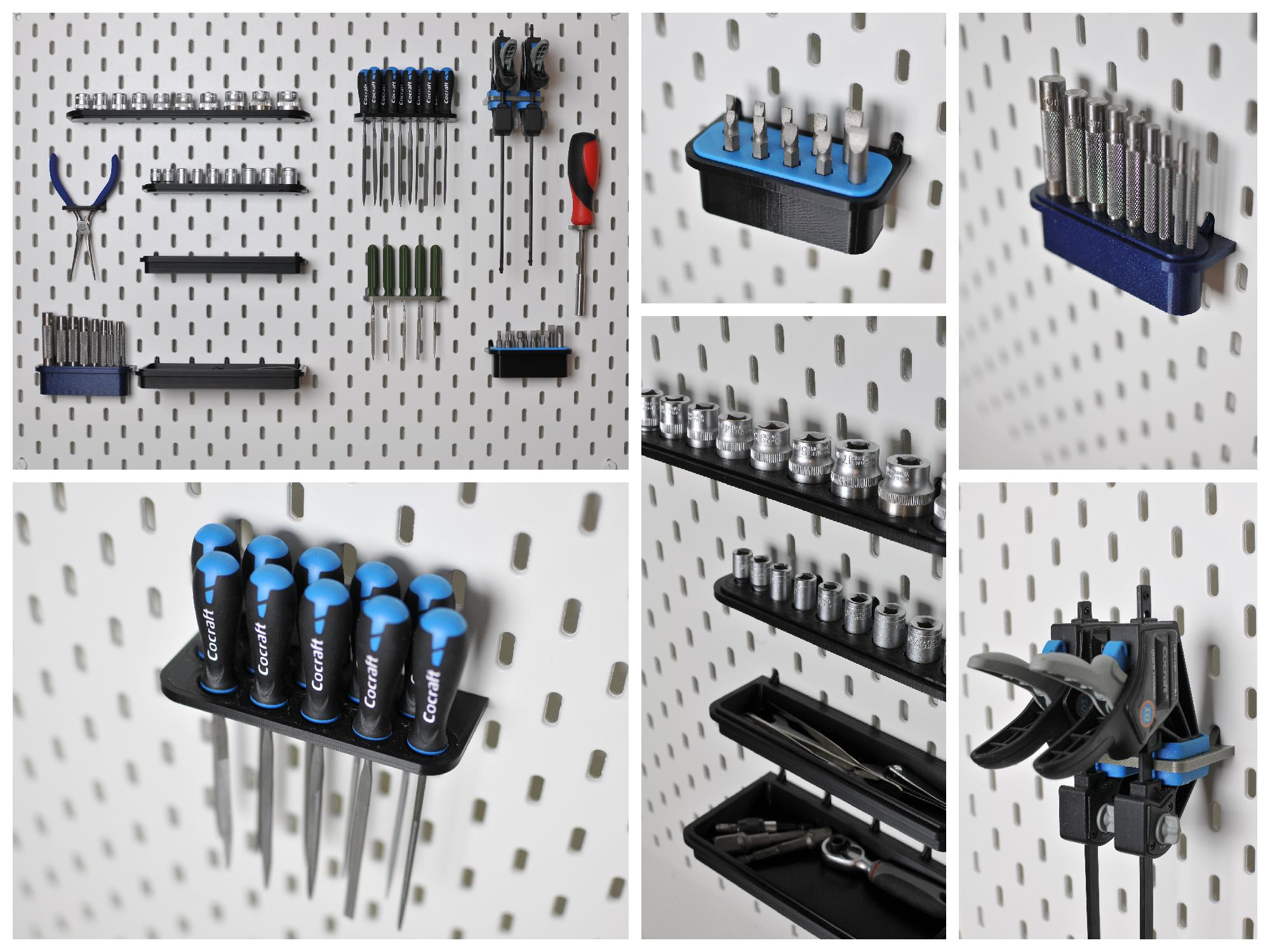 Parametric Ikea Skådis Pegboard Accessories by franpoli Download free