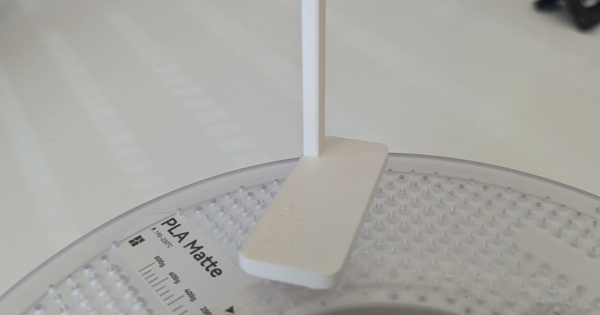 BambuLab P1P Pegboard Bowden Tube Extension/Holder (Side Spool) by