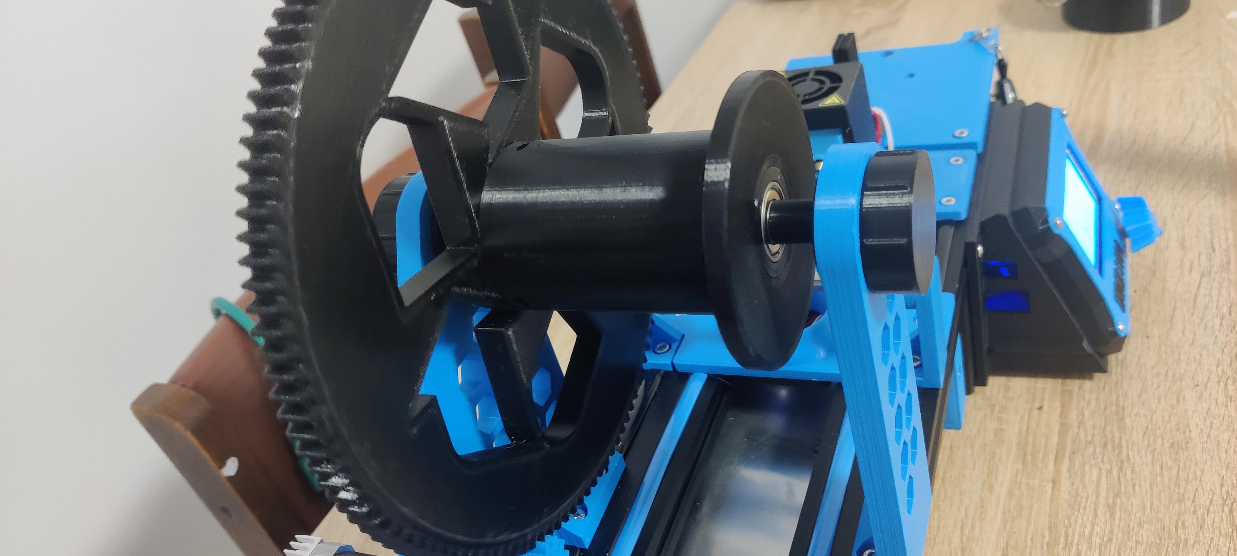 Recreator3D - bearing system on the spooler 3D model thumbnail