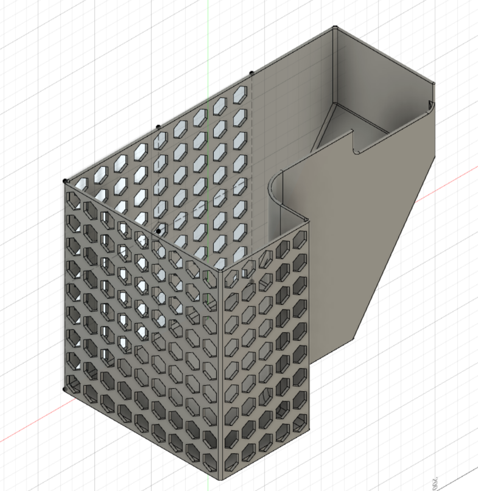 Bambulab X1 Purge Bucket with holes