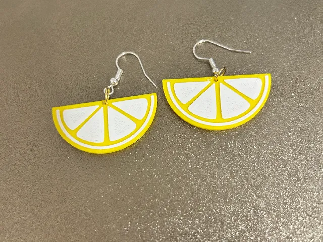 Half Lemon Earring