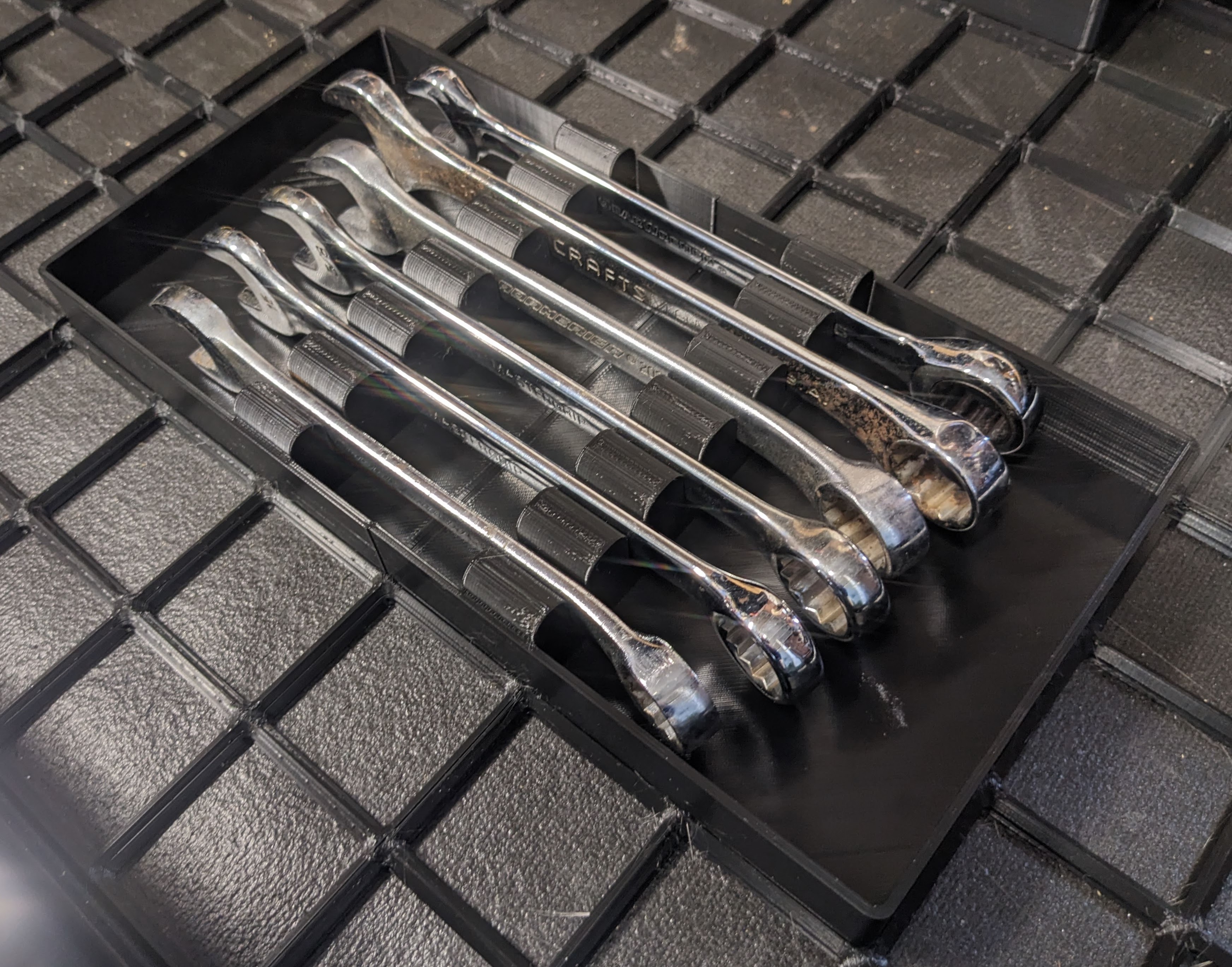 Gridfinity Box Wrench Organizer by SailorJerry Download free STL