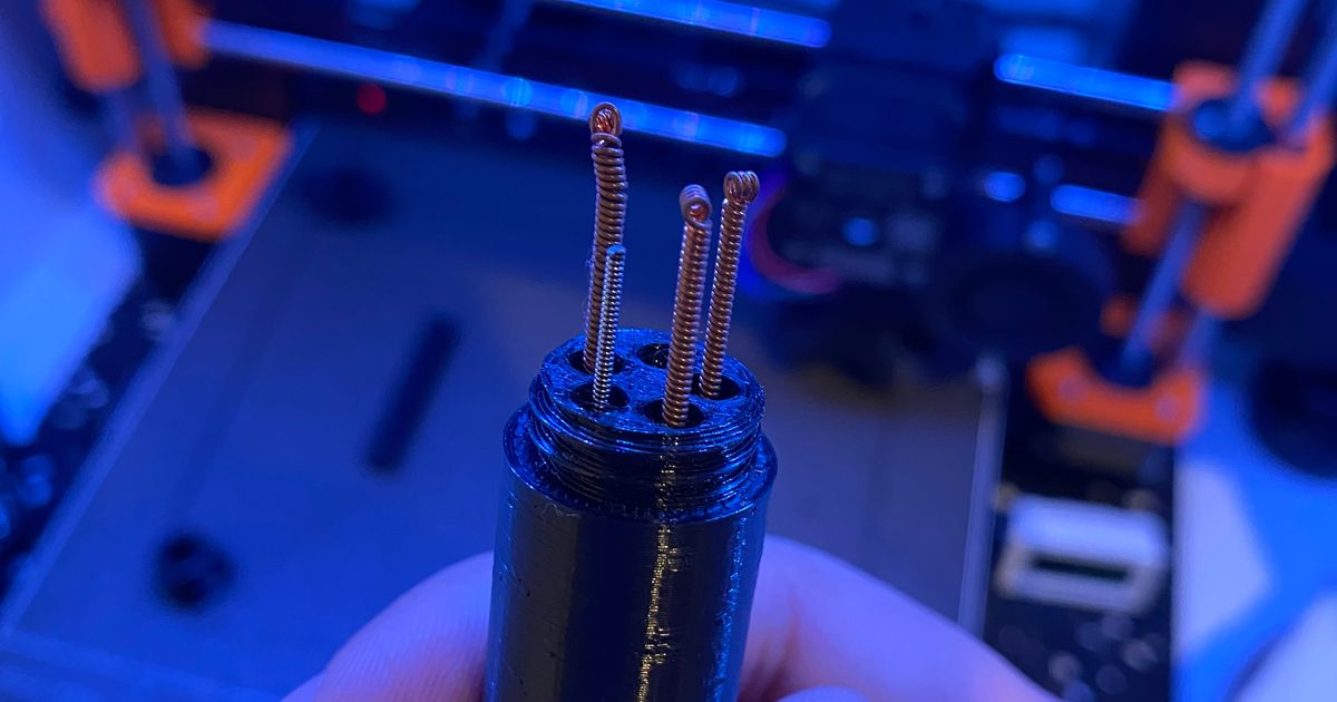 Nozzle cleaning needle holder/storage by Scido Download free STL