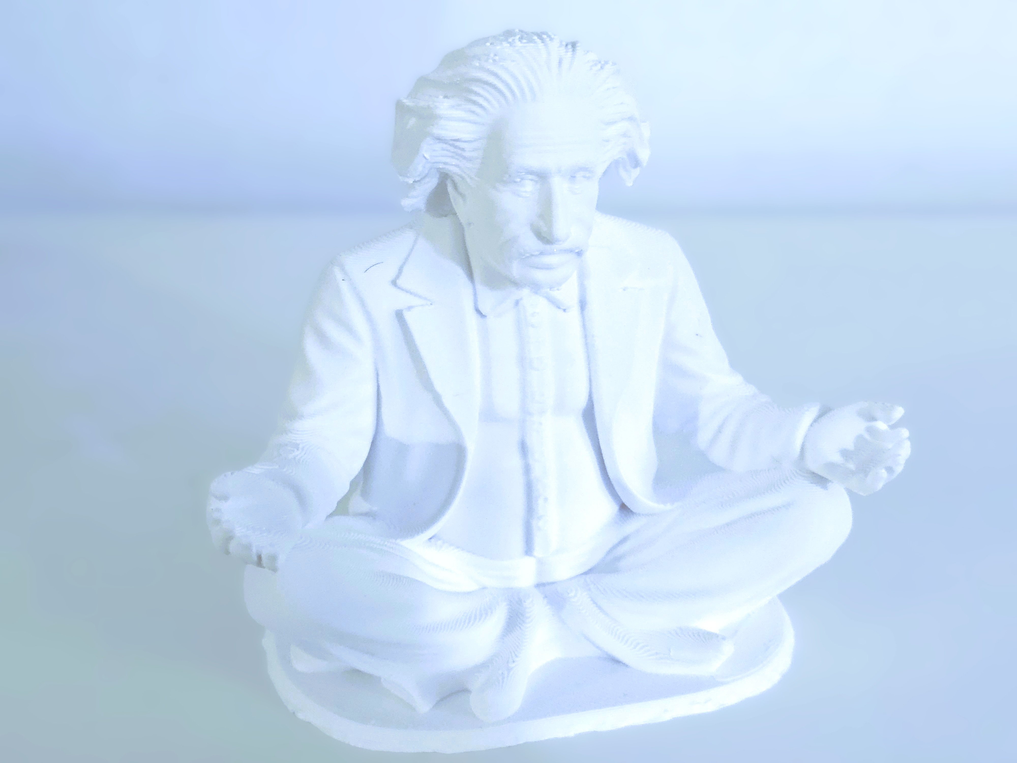 Albert Einstein yoga figure