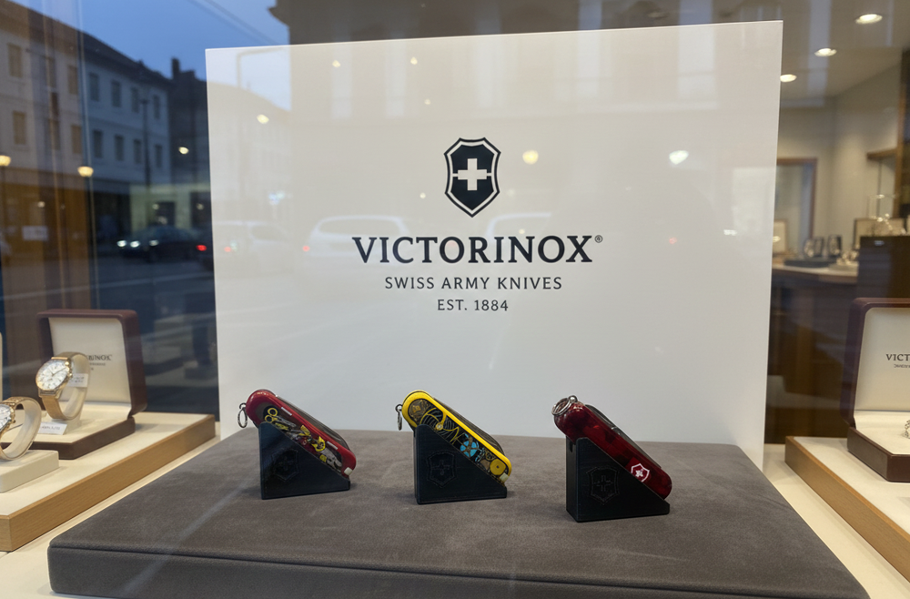 Stand for VICTORINOX knifes (58mm long / 12mm thick) like Midnite Manager etc.
