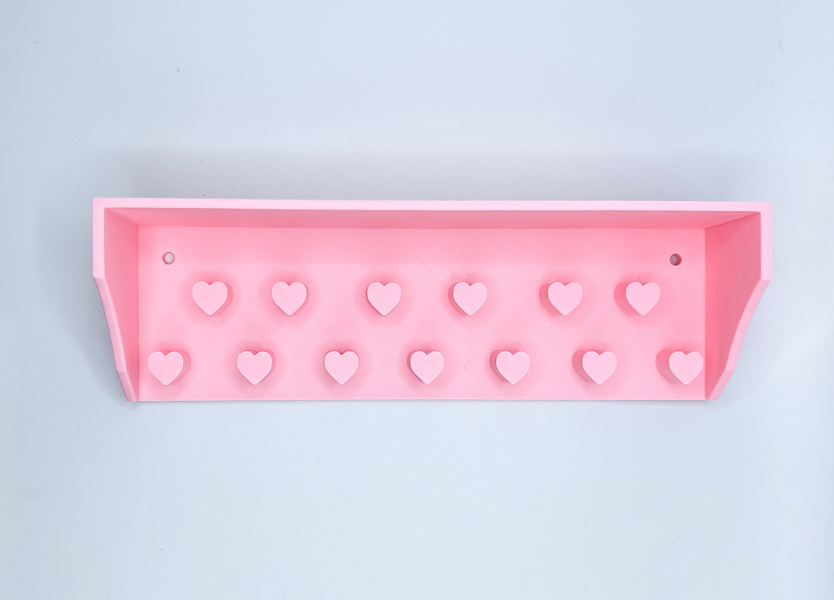 Necklace holder with shelf for little girl