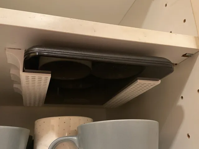 Scale holder - slide-in - for underside mount