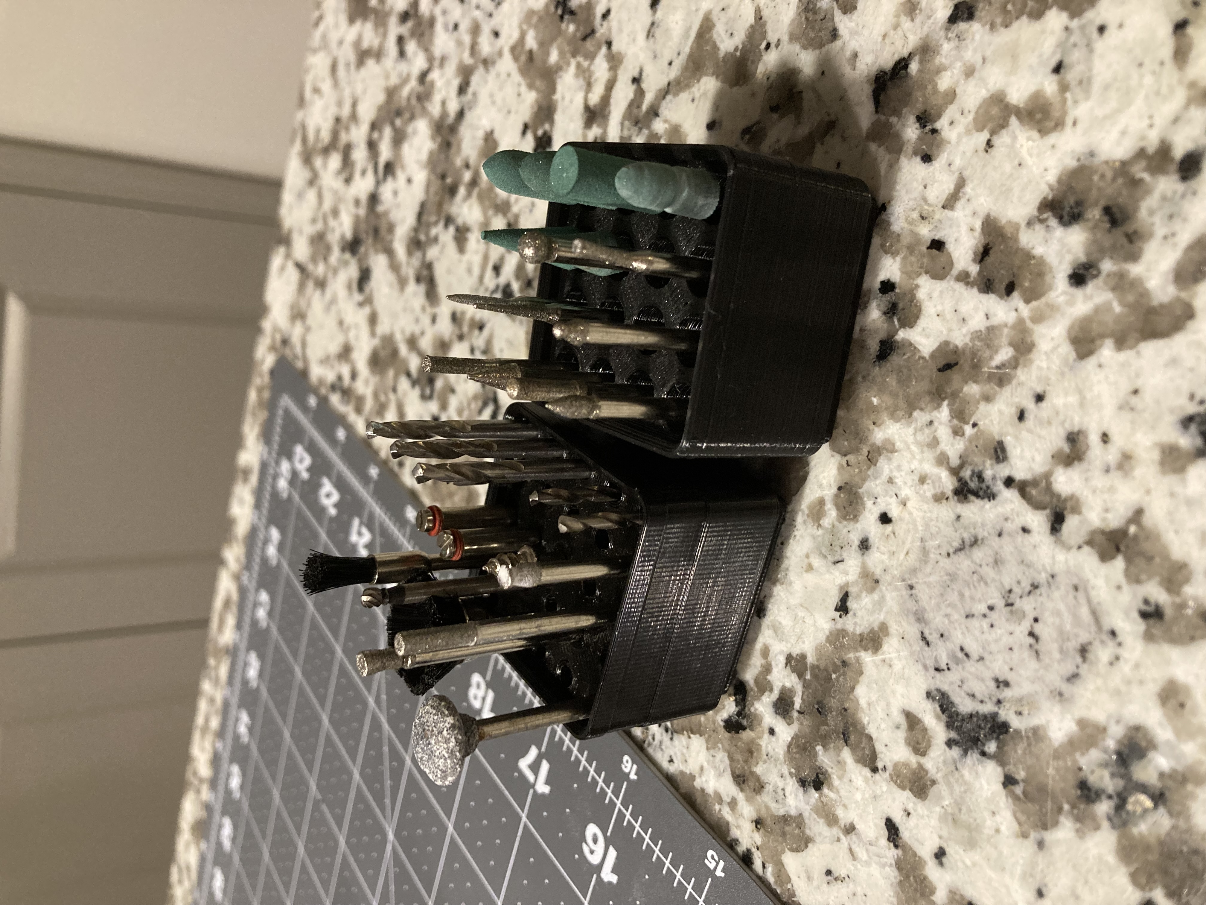 Gridfinity general dremel bit holder 3D model thumbnail