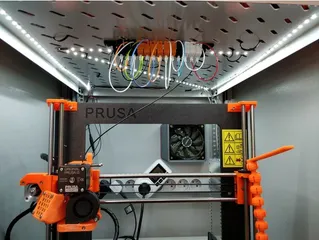 Server rack filament guide
